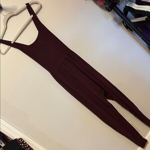 Imbodhi Maroon Sleeveless Jumpsuit